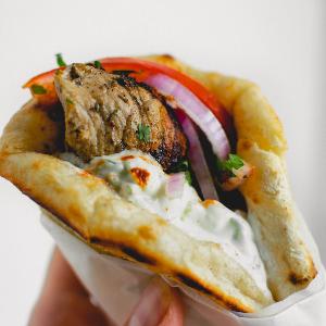 Pork Souvlaki Sandwich