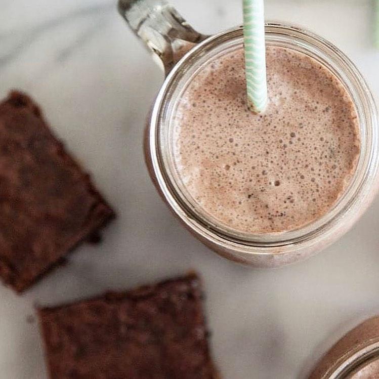 Image for Chocolate Brownie Smoothie (sweet potato, organic cacao, almond butter, himalayan salt, cold brew coffee and protein).