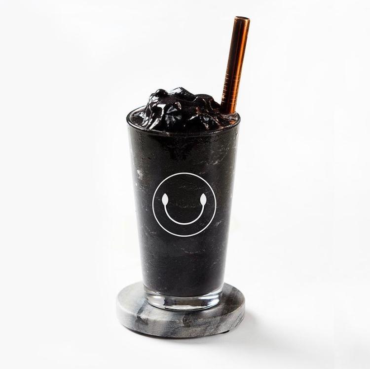 Image for Activated Charcoal Smoothie ( Mango, Pineapple, Black berries, Activated Charcoal, Coconut water and Grade B Maple Syrup).