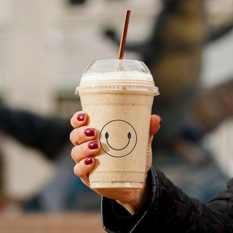 Chai Cream Pie Smoothie(cashews,ginger,cloves, cardamom,  black pepper, cinnamon, dates, infused black tea, protein)