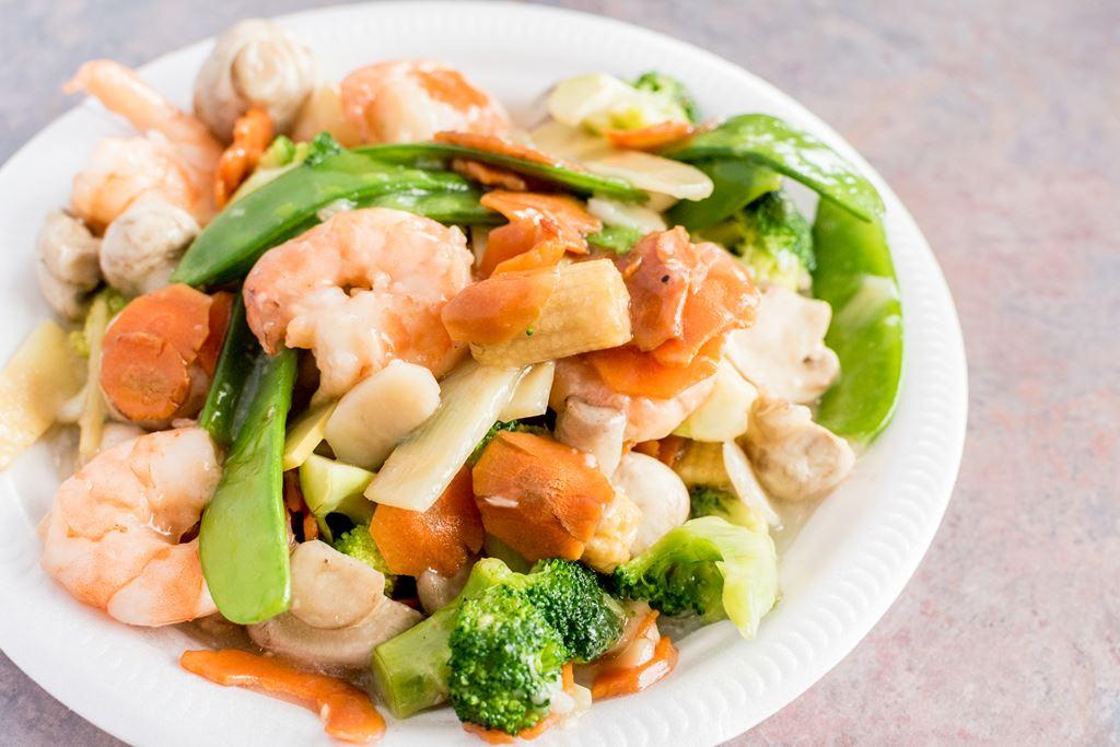 SEAFOOD海鲜-Shrimp Mixed Vegetable时菜虾仁