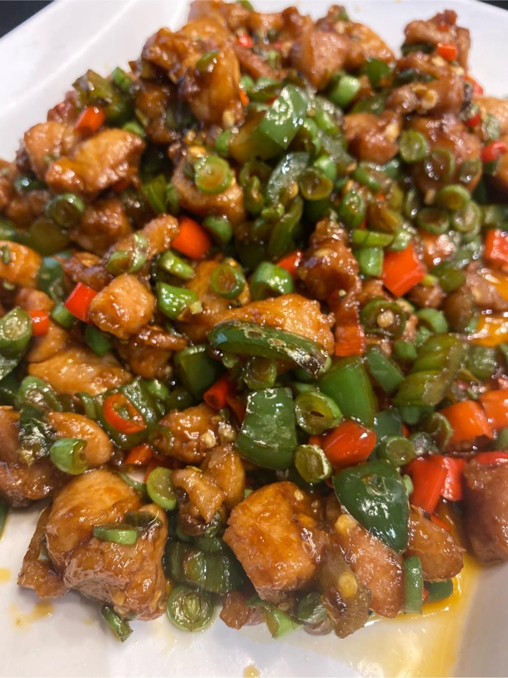 Spicy chicken with string bean四季尖叫鸡