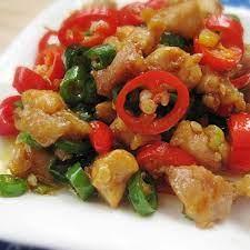 617 Diced Chicken with Pepper双椒鸡丁