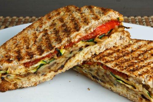 Image for Grilled Panini Veggie Sandwich.