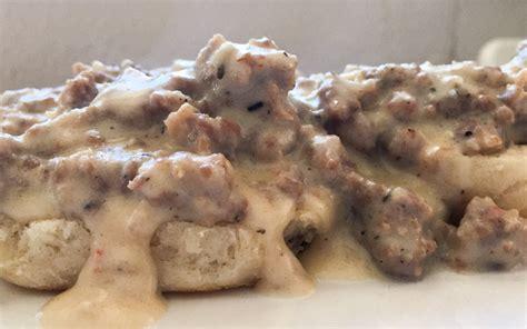 Biscuit, Sausage and Gravy
