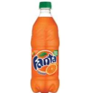 Fanta Orange Soda Bottles, 20 fl oz