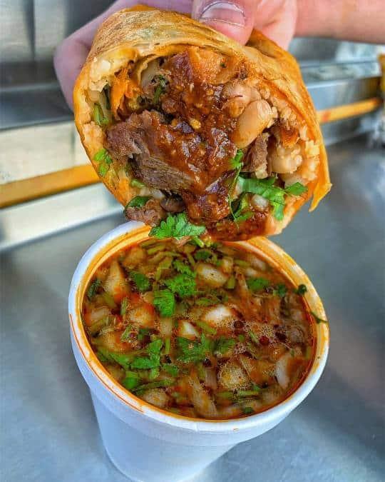 #36  Birria Bean/cheese Burrito